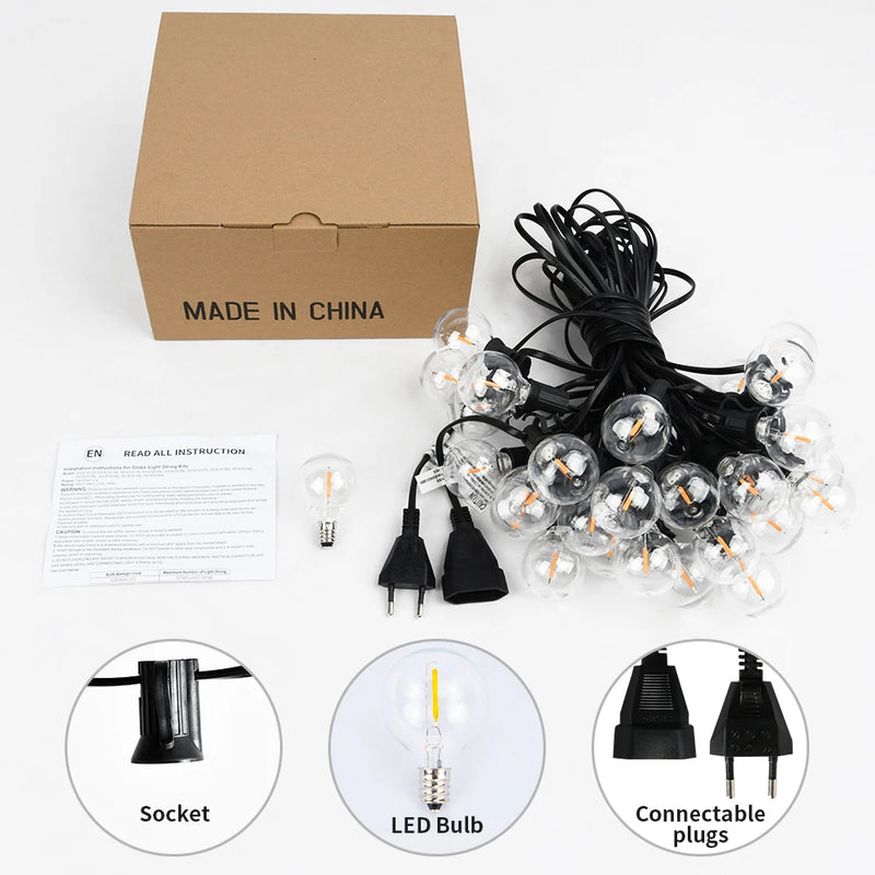 Guirlandes lumineuses extérieures Led G40