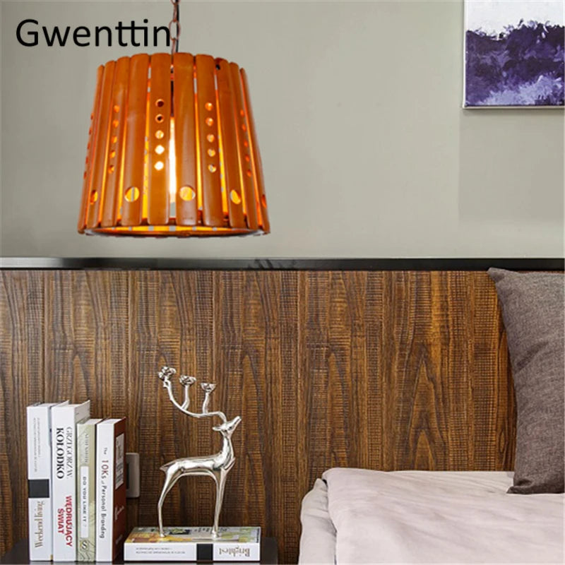 suspension en bambou pour décoration intérieure asiatique