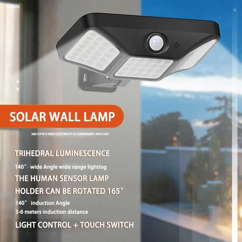 Applique murale extérieur cour jardin couloir Ip65 solaire Led étanche