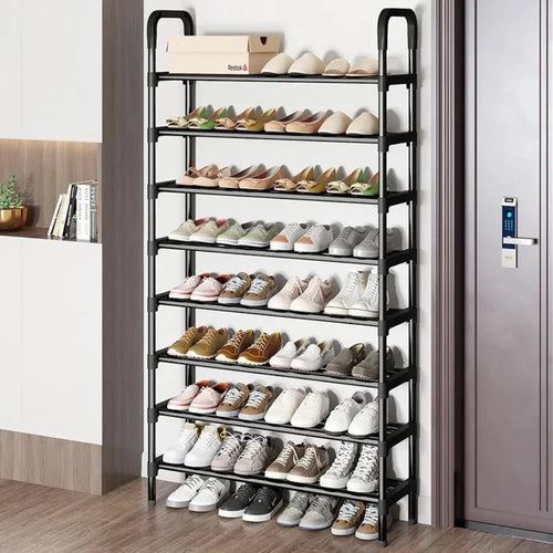 étagère à chaussures en métal à 5 niveaux gain de place tendance