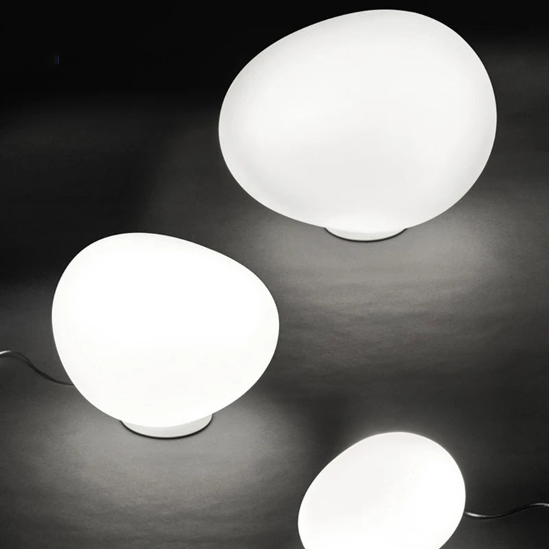 lampe de table en verre moderne créateur italien pour décoration maison