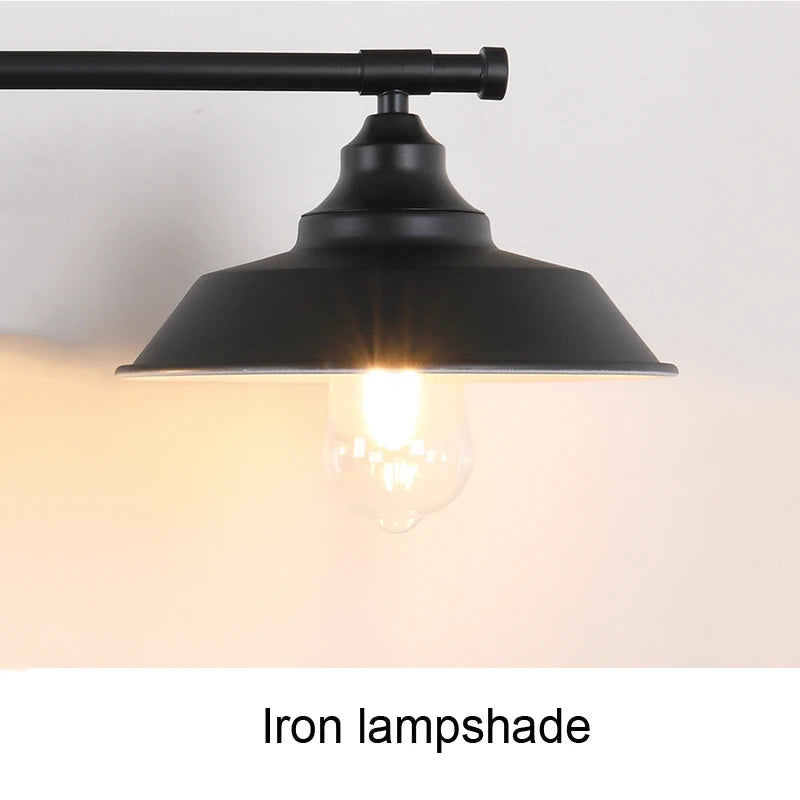 applique murale Loft industriel Vintage Double tête fer