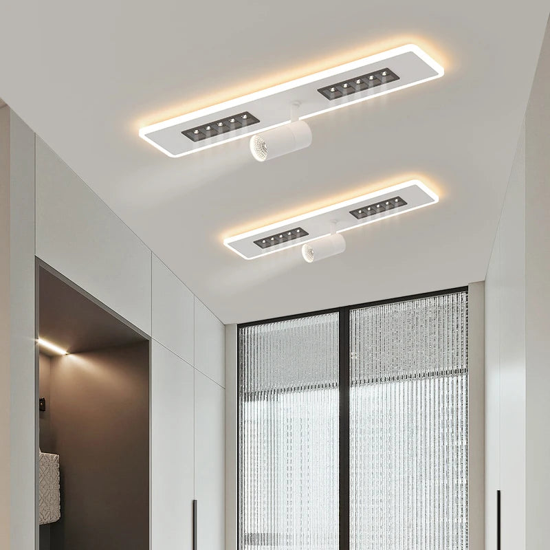 plafonnier led simple spot longue bande trois couleurs