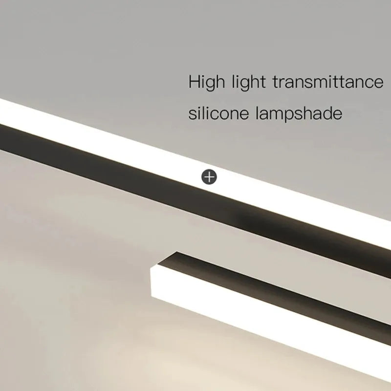 plafonnier design moderne en fer noir pour intérieur