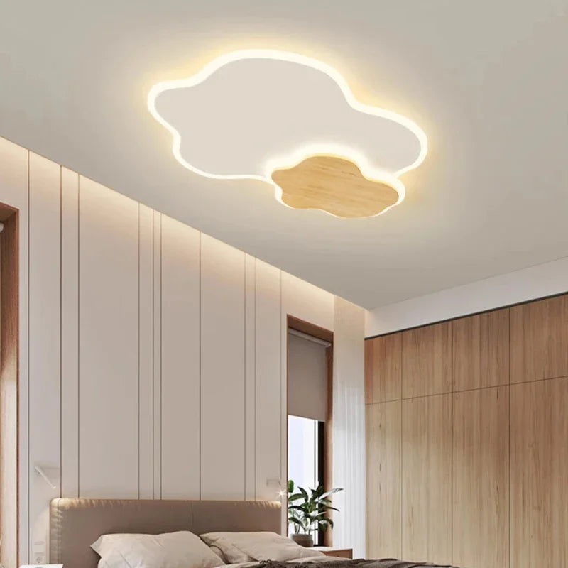 plafonnier moderne led en forme de nuage pour décoration intérieure