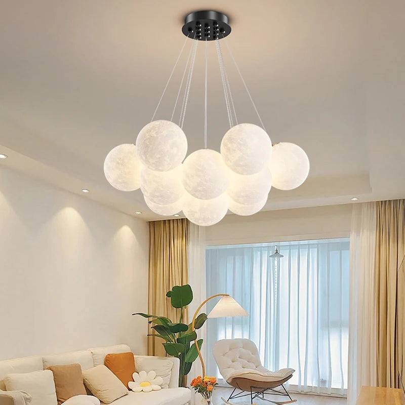 lustre bulle lumière pour salon chambre suspendues
