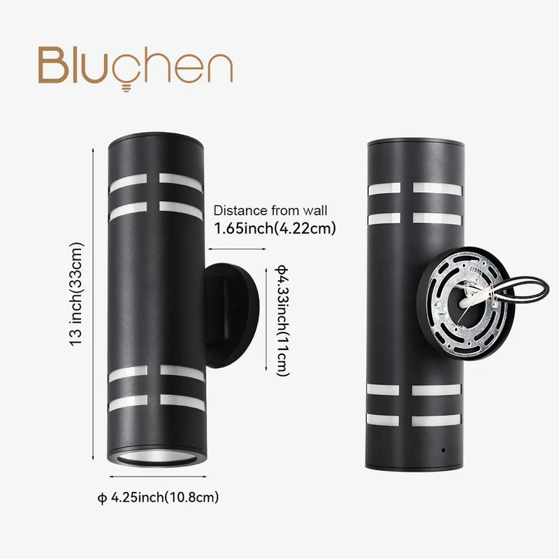 applique murale led étanche en inox pour extérieur élégant et moderne