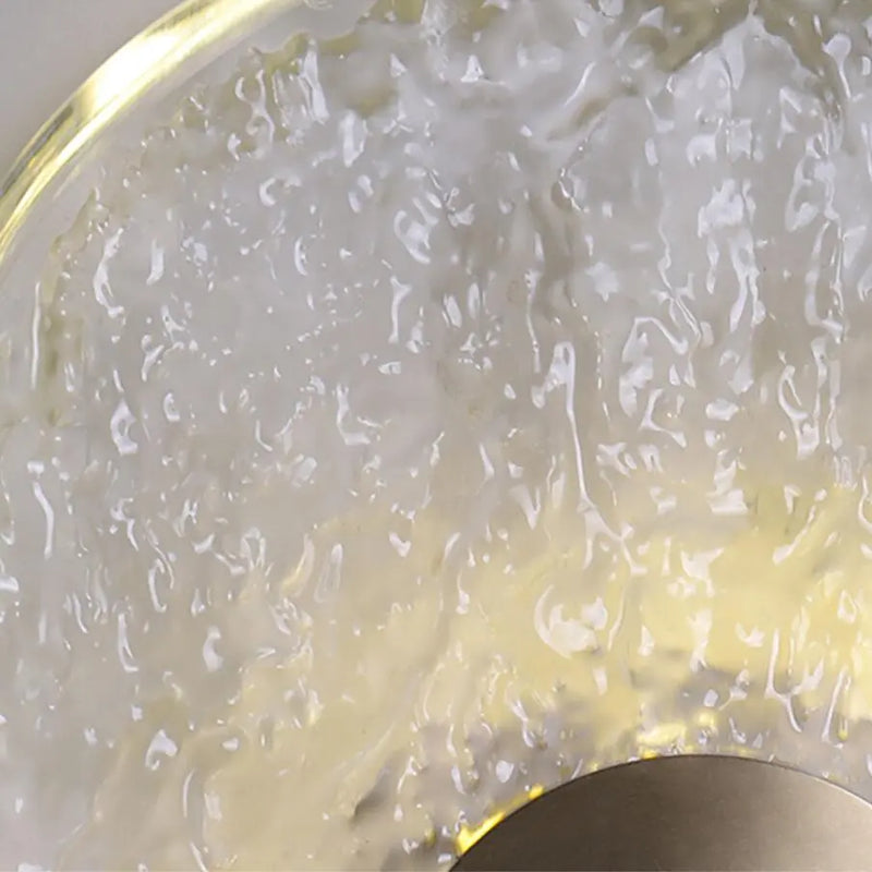 Lampe de chevet en verre et cuivre