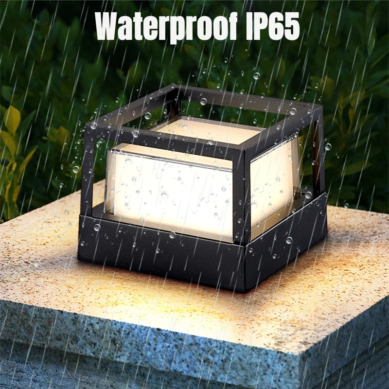 Applique murale intelligentes d'extérieur Tuya Wifi LED 10W Cube RGB App applique à intensité variable étanche jardin Alexa Google maison applique murale AC85-265V