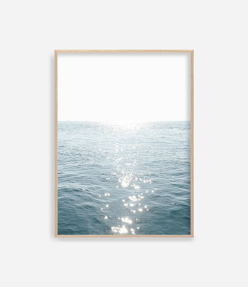 affiche photographique de vagues océan paysage marin décor mural