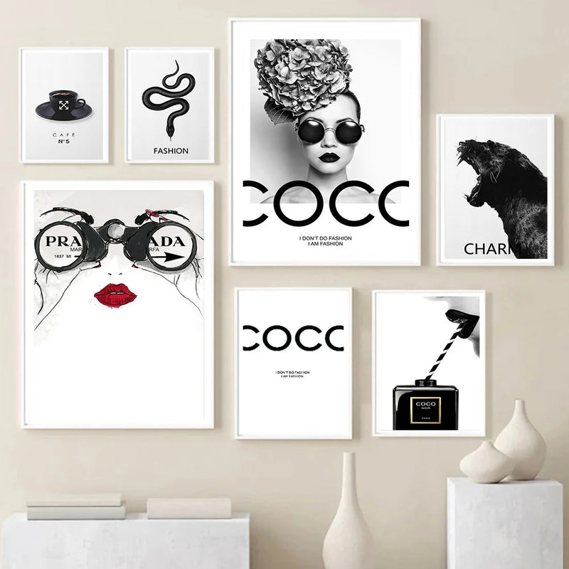 affiche de parfum de luxe style nordique art mural minimaliste