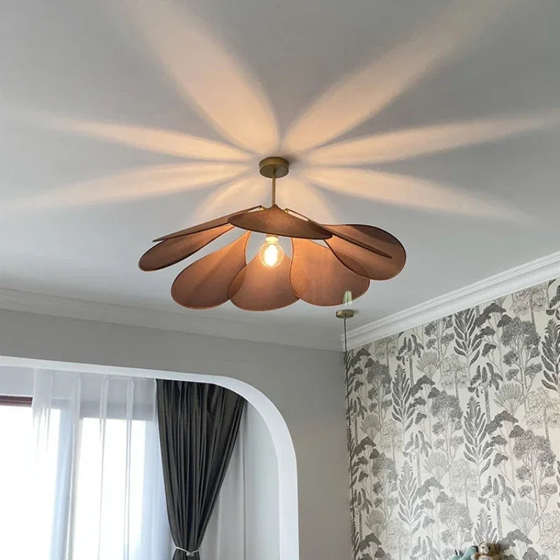 suspension led en tissu nordique décoratif d'intérieur