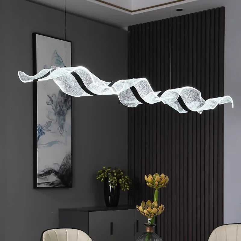 Lustre LED design moderne suspendues idéales pour décoration intérieure