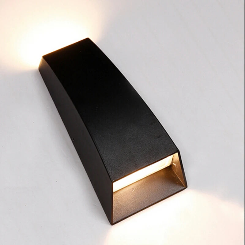 Applique murale extérieures LED étanche haut et bas applique murale AC90-260V 2*3W COB ampoule en aluminium cour jardin porche couloir lumières