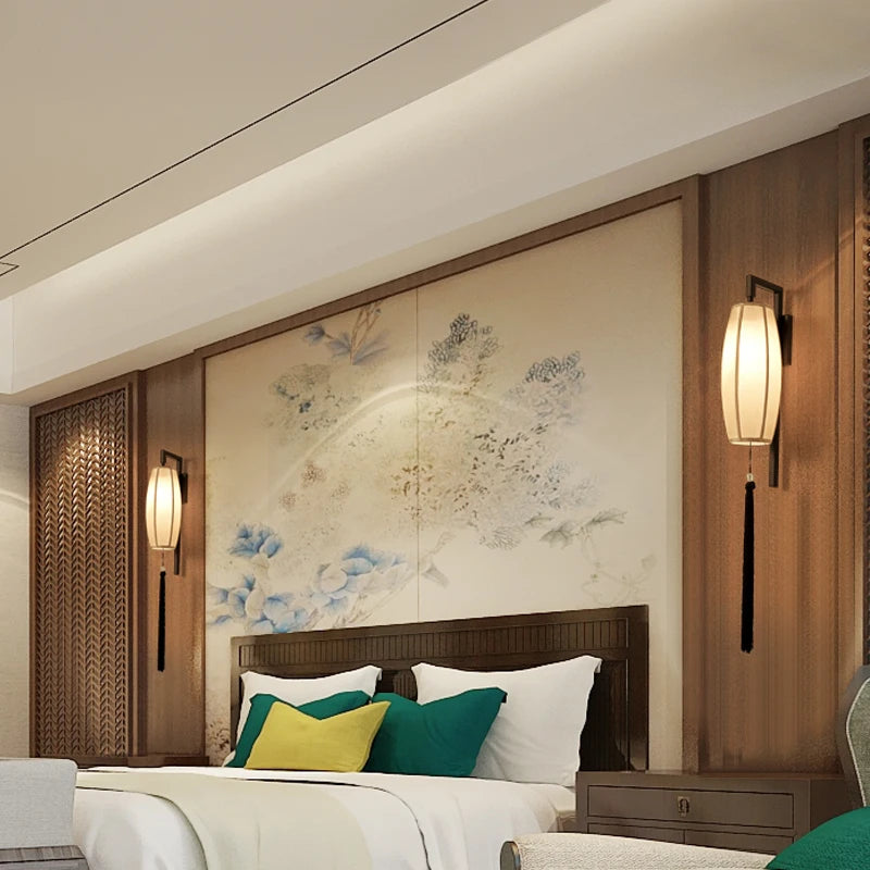 applique murale led style chinoiserie pour hôtel et salon de thé