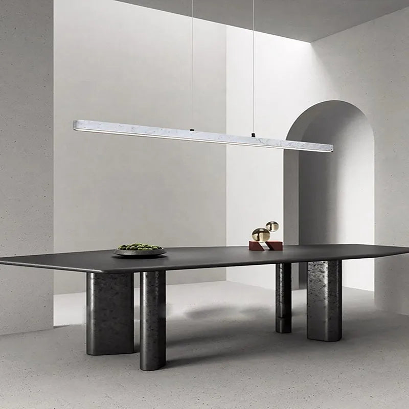 lustre led en marbre massif à intensité variable