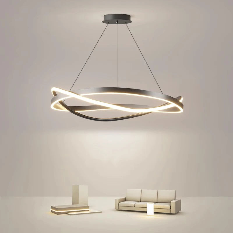 lustre led moderne pour éclairage intérieur suspension plafonnier