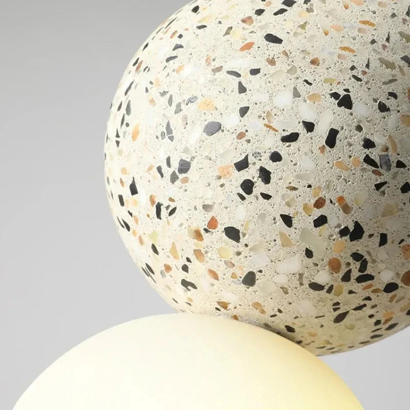 suspension moderne en terrazzo design nordique pour décoration intérieure