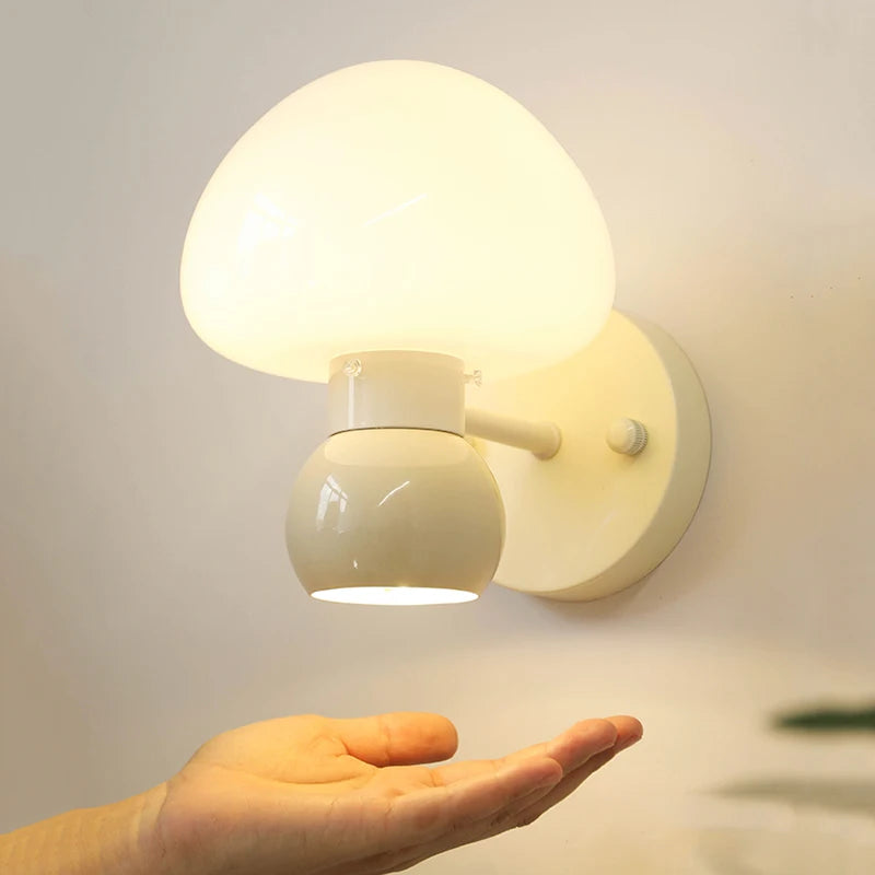 applique murale décorative en forme de champignon pour chevet