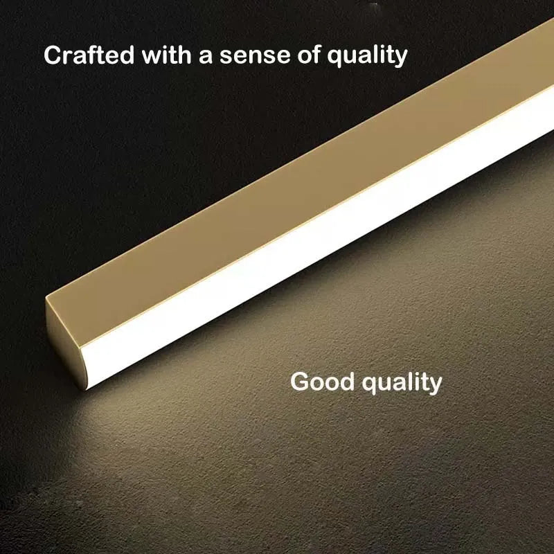 applique murale moderne cuivre or ligne décor salon escalier éclairage intérieur lustre