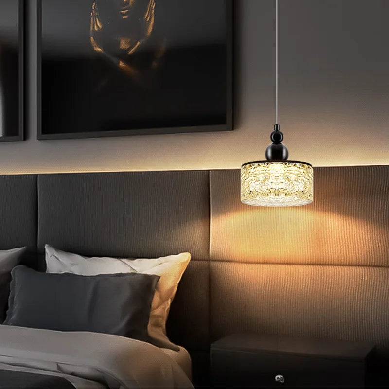 lustre led style en résine et métal ajustable