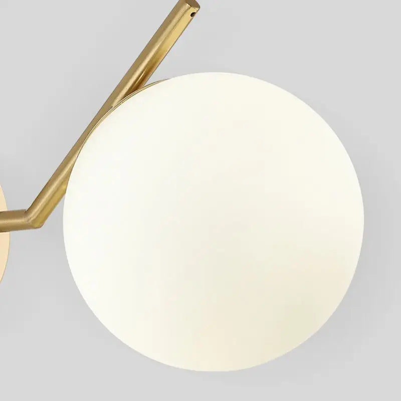 Lampe de applique murale LED boule de verre postmoderne Simple chambre chevet lampara luxe or бра allée intérieure salon décor applique murale