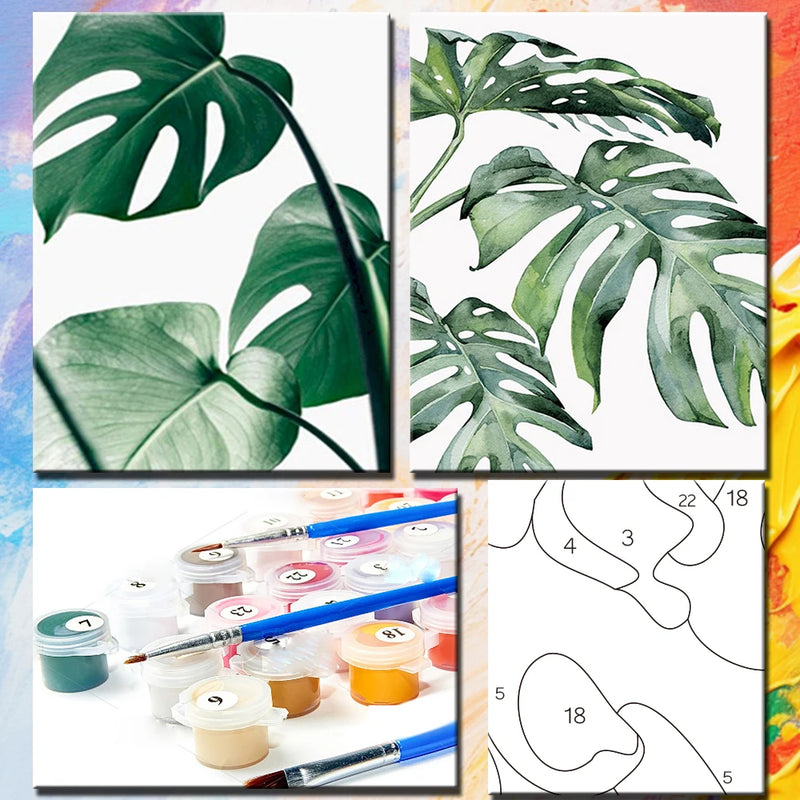 peinture à l'huile par numéro kit bricolage paysage à colorier