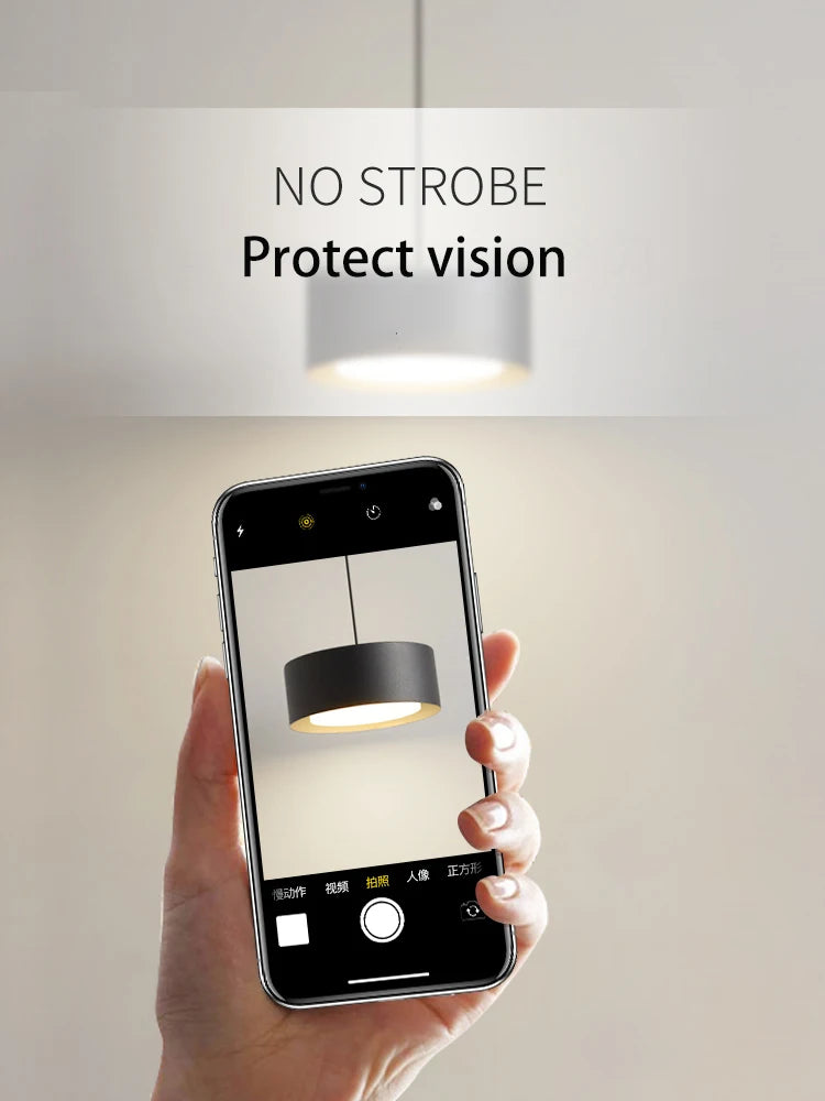 gys suspension led panneau rond en acrylique