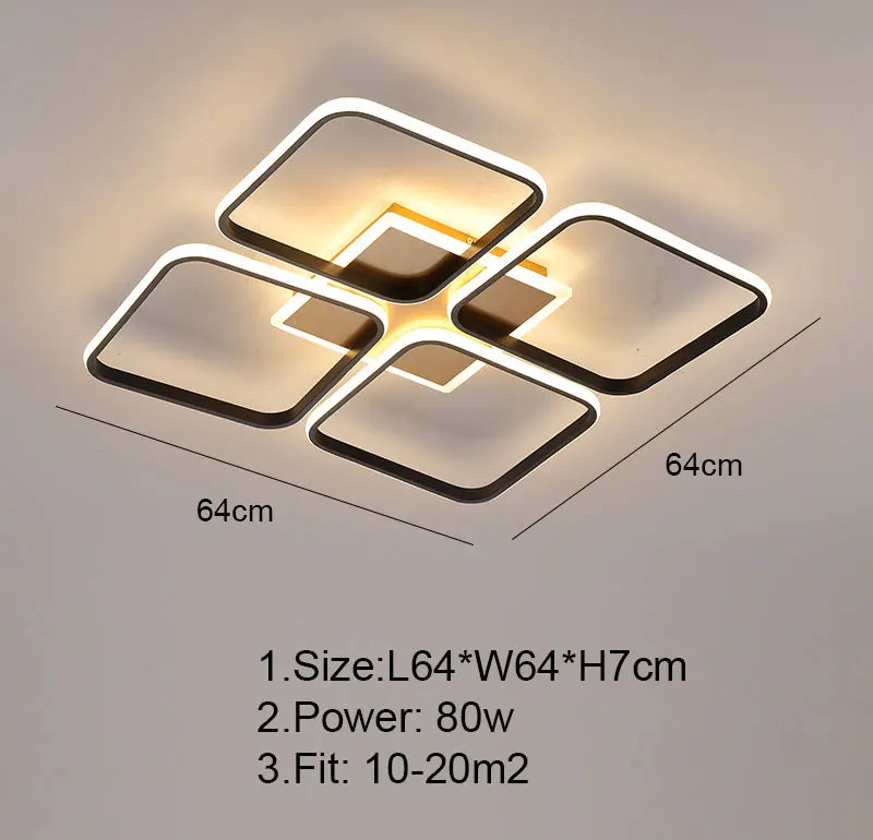 plafonnier nordique à led éclairage annulaire luxe moderne