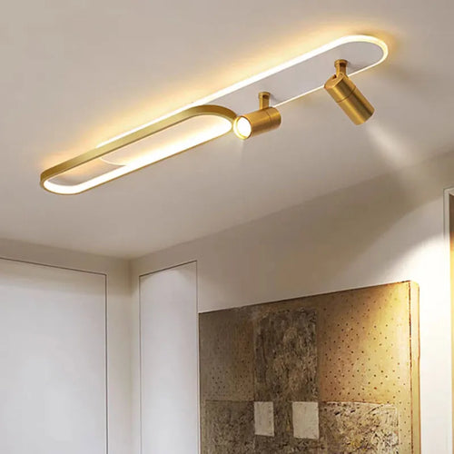 Plafond moderne à LEDs lumière avec projecteurs pour salon chambre cuisine couloir bande blanche allée lampe éclairage intérieur