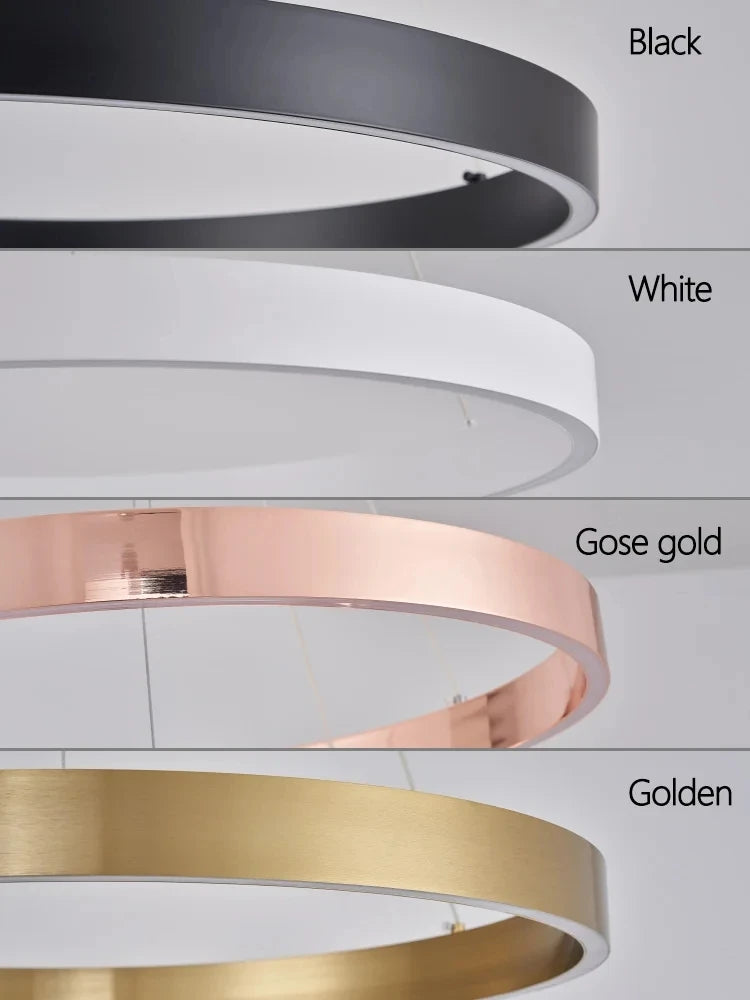 lampes led simplifiées suspendues pour décoration d'intérieur