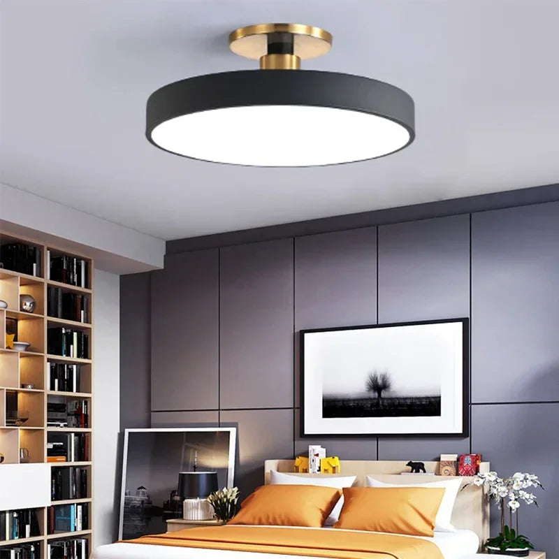 Plafond moderne à LEDs lustre Makaron plafonniers salon chambre étude salle enfant couloir maison intérieur lampes nordiques éclairage