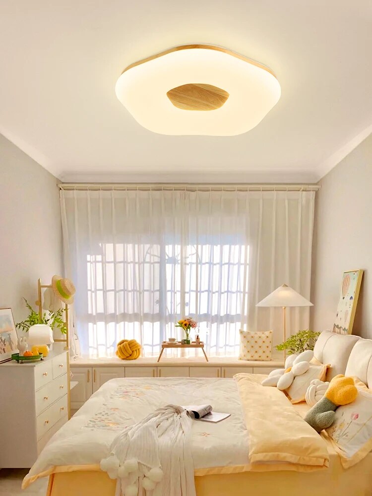 Plafonnier de chambre à coucher minimaliste japonais