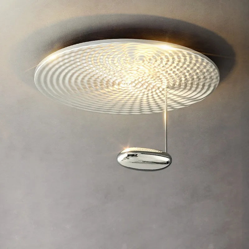 lustre italien moderne minimaliste créatif réflexion diffuse haricot lumière