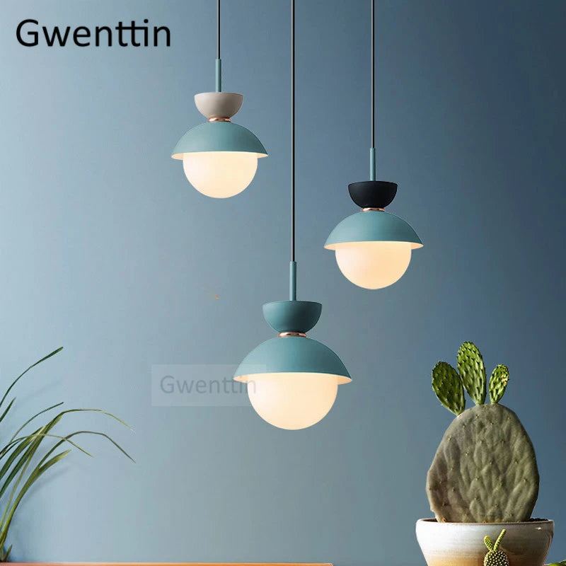 suspension en verre moderne pour décoration intérieure élégante