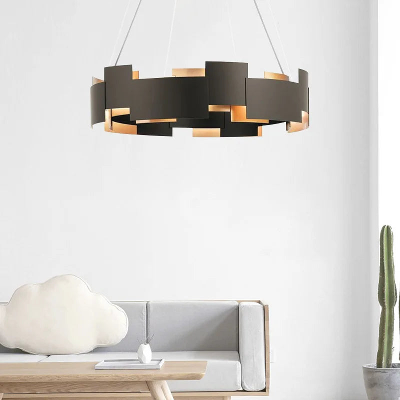 lampe suspendue en métal avec cordon d'ampoule réglable