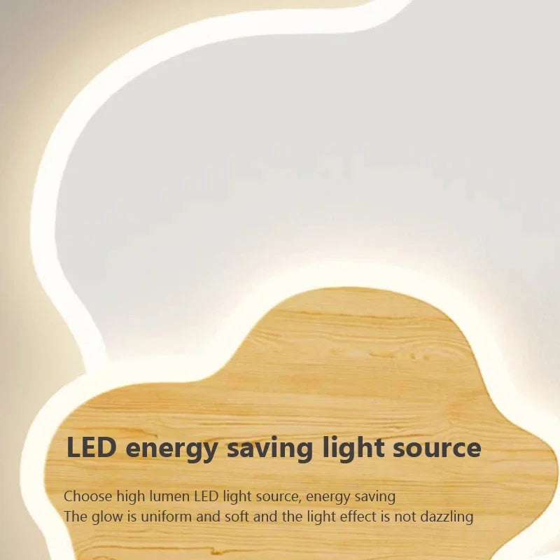 plafonnier moderne led en forme de nuage pour décoration intérieure