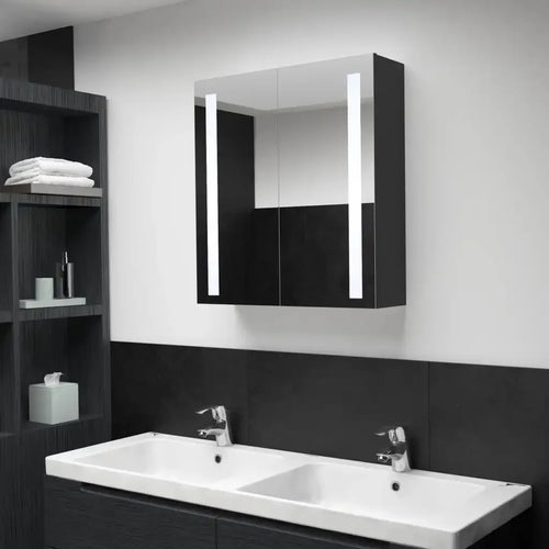 meuble moderne avec éclairage intégré pour rangement élégant