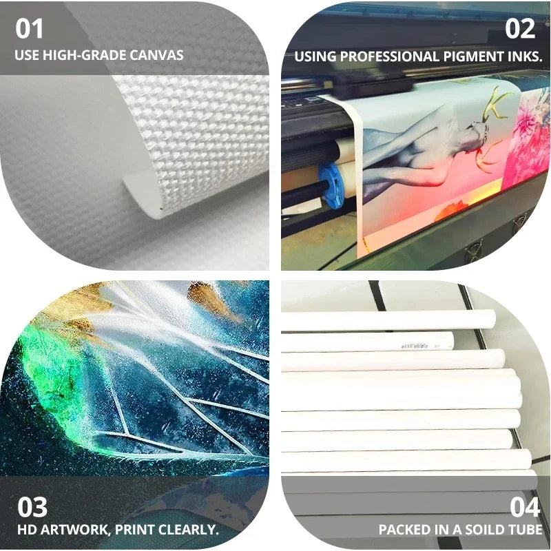 peintures abstraites géométriques modernes pour décoration intérieure