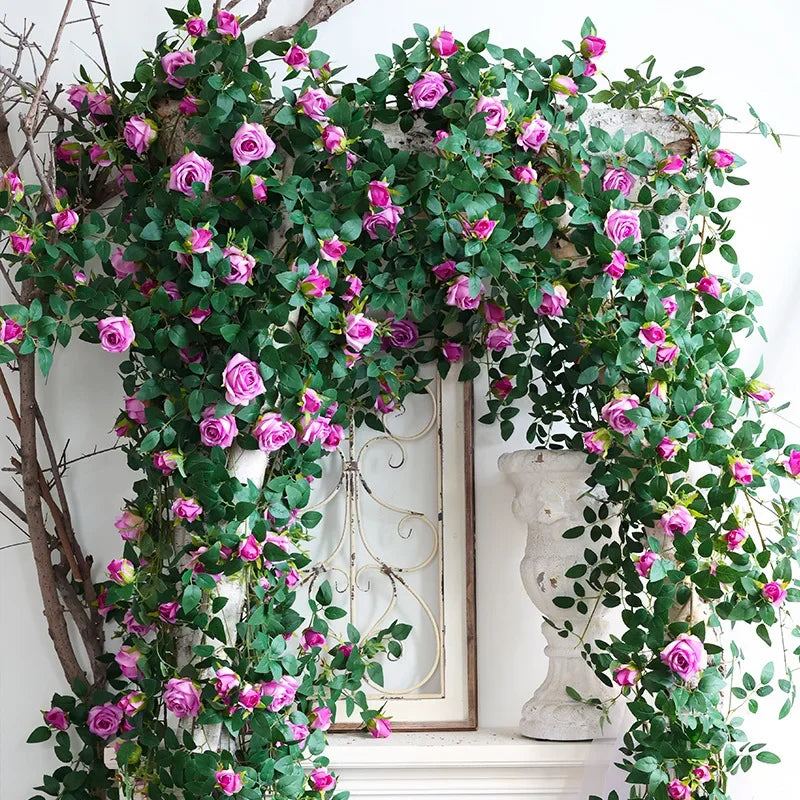 soie artificielle fleurs faux roses décoration élégante pour intérieur