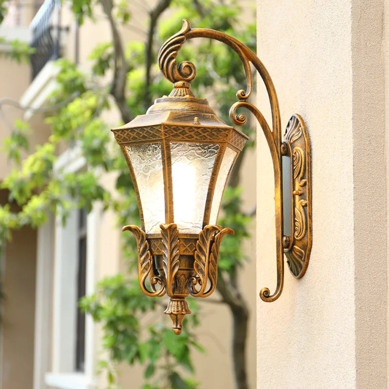 applique murale solaire étanche antirouille rétro europe pour jardin