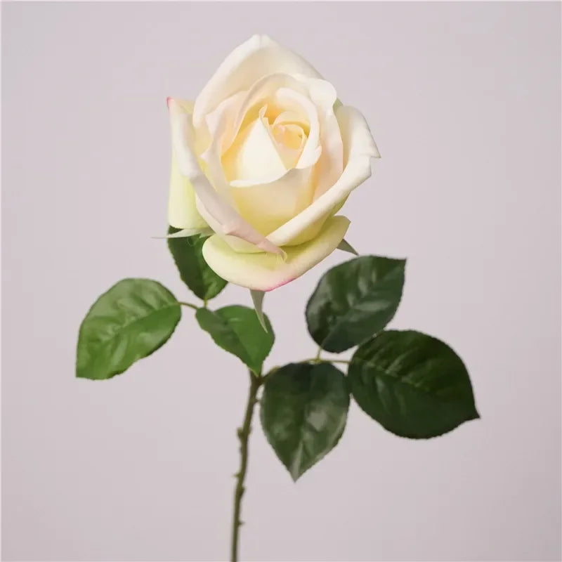 décoration de balcon fleurs artificielles roses touché réel décoratif