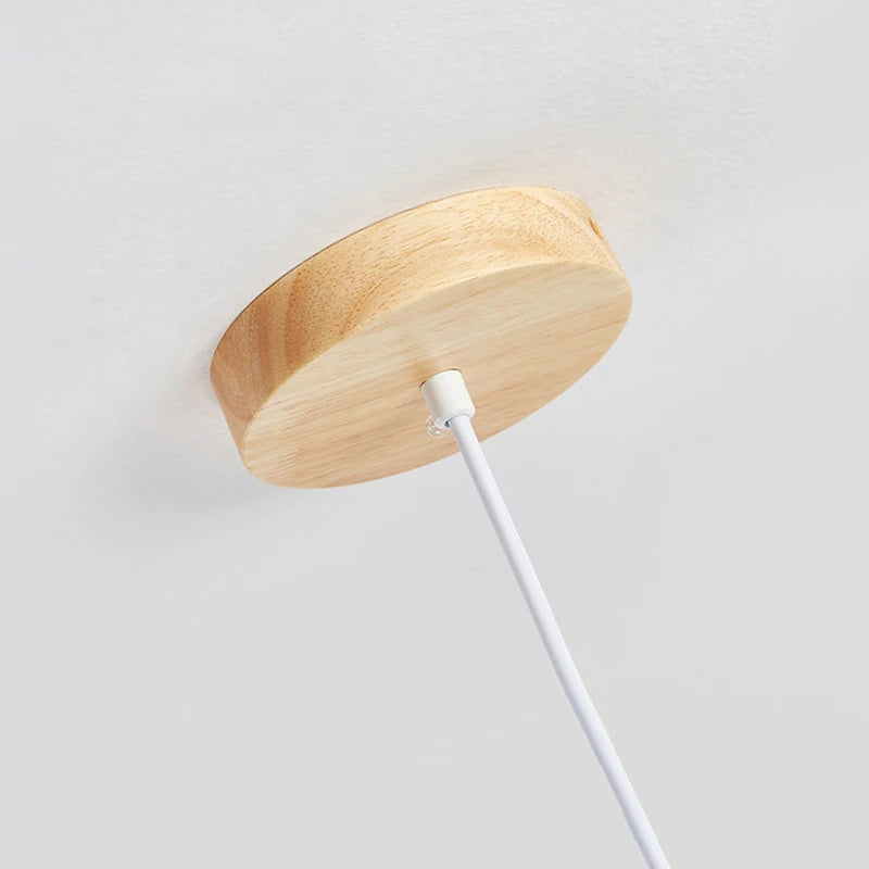 lampes suspendues modernes en bois éclairage intérieur led