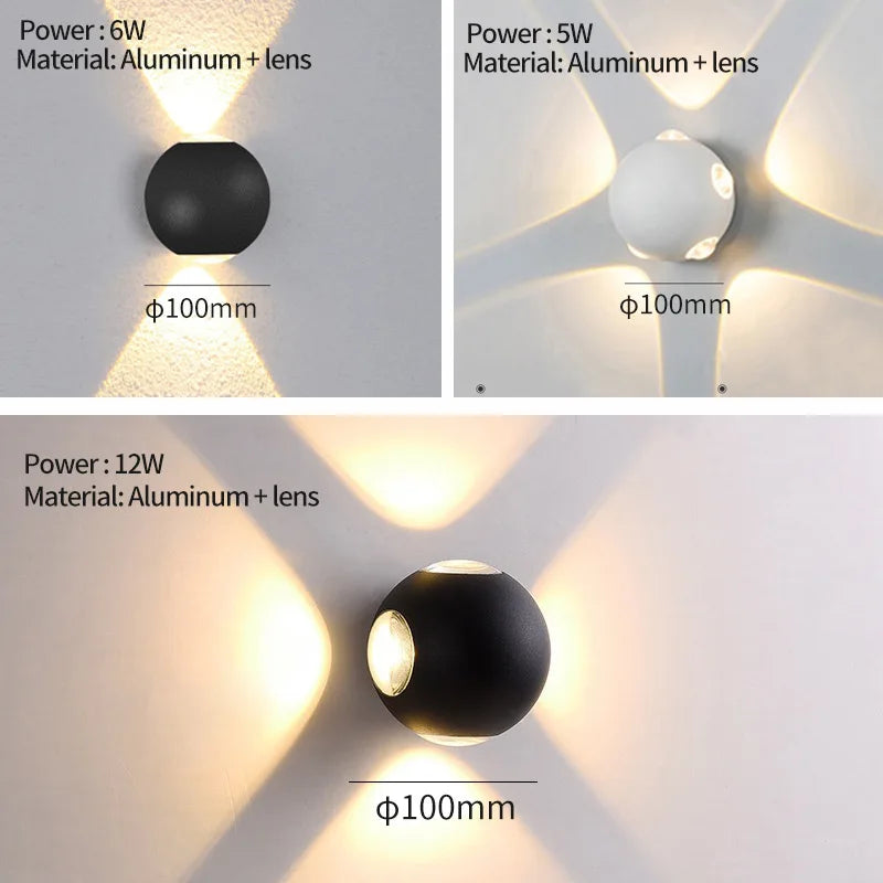 applique murale led moderne pour intérieur et extérieur