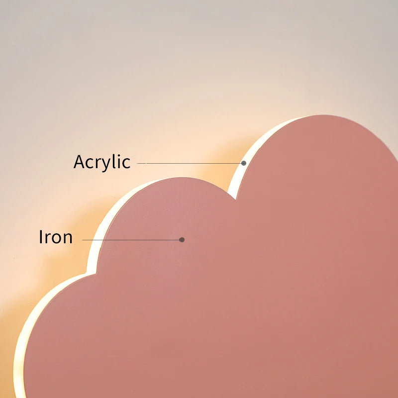 Applique murale en forme de nuage pour chambre de bébé