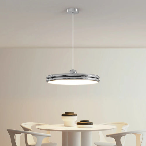 lustre circulaire nordique moderne ovni minimaliste luminaire intérieur