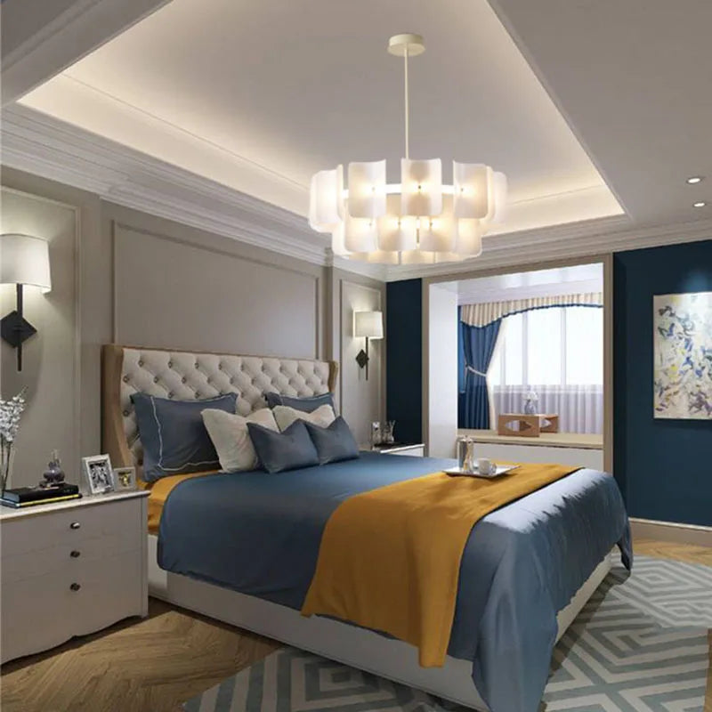 lustre led moderne style acrylique gradation variable