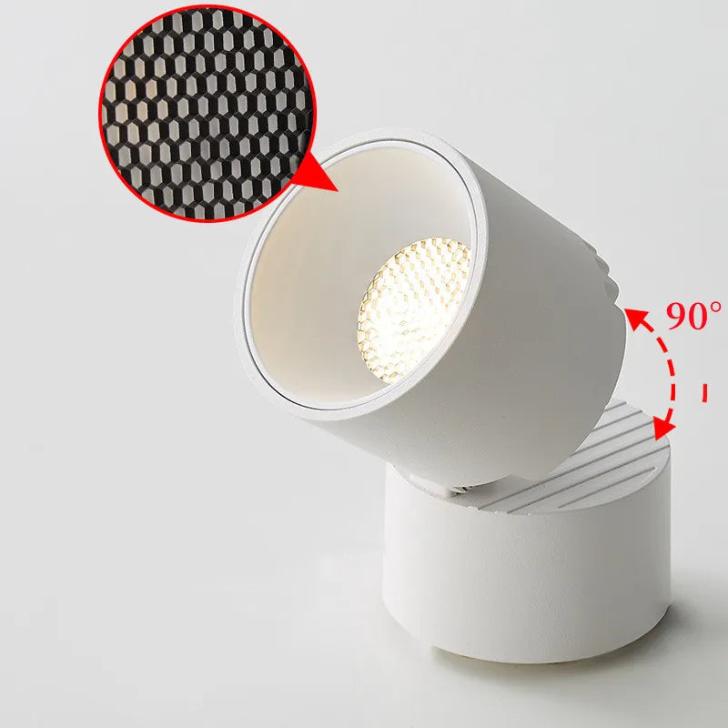 projecteurs led pliables angle réglable anti-éblouissement spots muraux