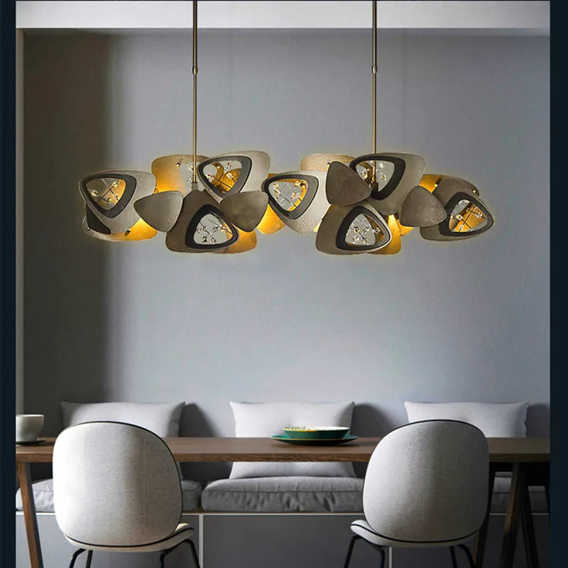 lustre postmoderne créatif coquille art suspendus luminaires