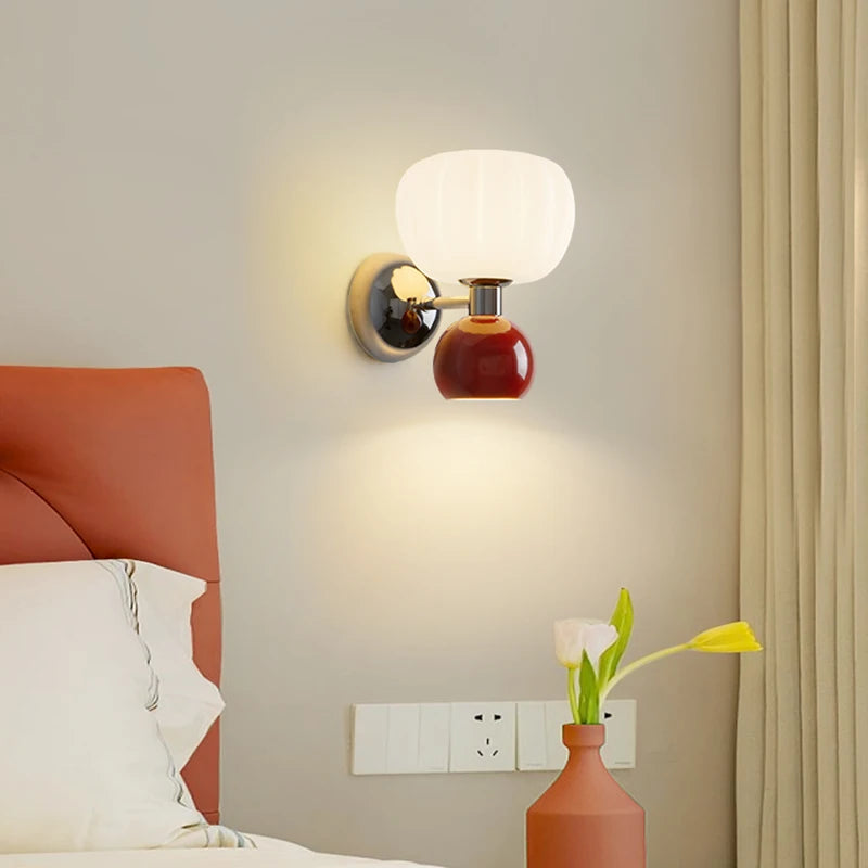 applique murale lampe citrouille pour enfants haut et bas
